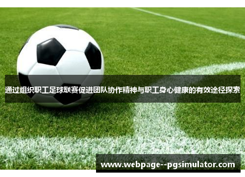 通过组织职工足球联赛促进团队协作精神与职工身心健康的有效途径探索